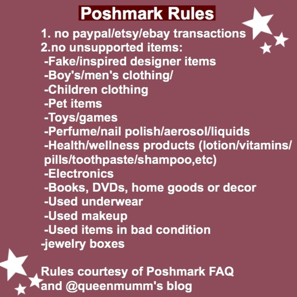 UPDATED Poshmark Rules and Guidelines - Picture 2 of 3
