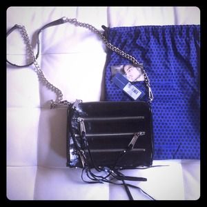 Rebecca Minkoff mini 5-zip -patent leather