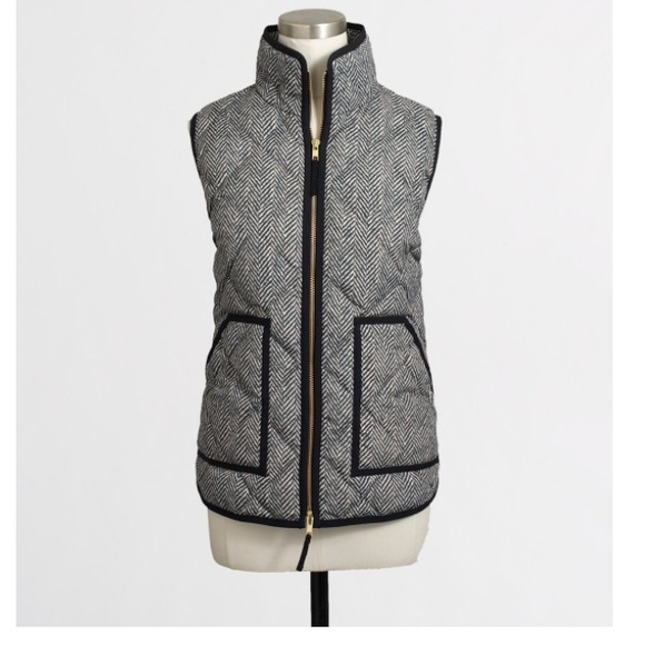 J crew factory herringbone vest
