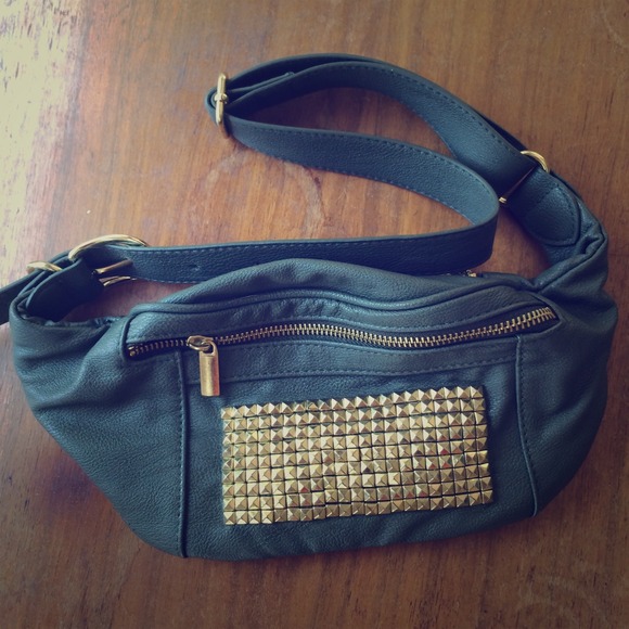 Studded waist pack.