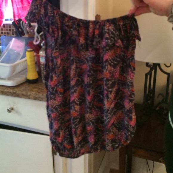 One sleeve floral tank top