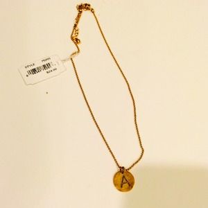 Gold Chain with "A" Charm!! Never been worn!!!!🎉