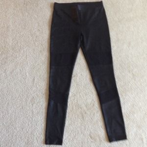 Black legging with mesh cut outs