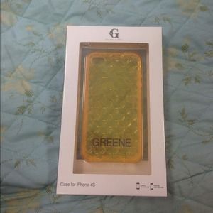Yellow jeweled iPhone 4/4S.