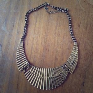Bronze collar necklace.