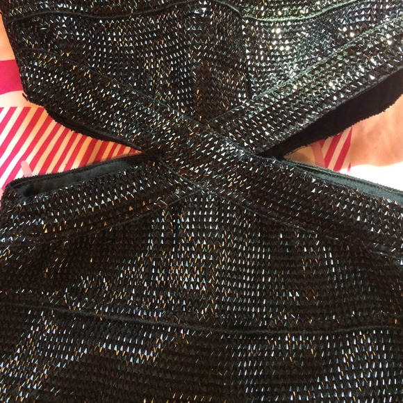 Detailed Black Party Dress - Picture 2 of 5