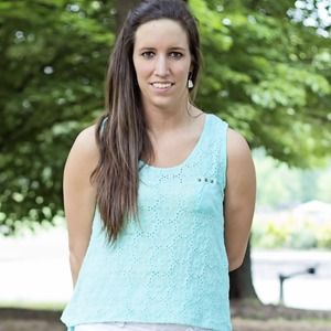 Aqua Lace Lined Stud Pocket Tank