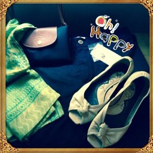 Beige Leather Peep Toe Shoes