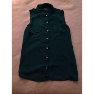 turquoise Charlotte Russe blouse