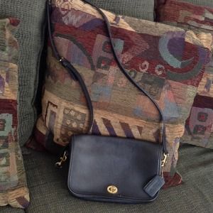 Black Vintage Coach Leather Cross Body SALE!!!