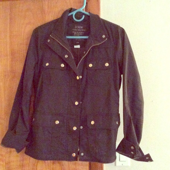Jcrew Dark Green Relaxed Boyfriend Field Jacket