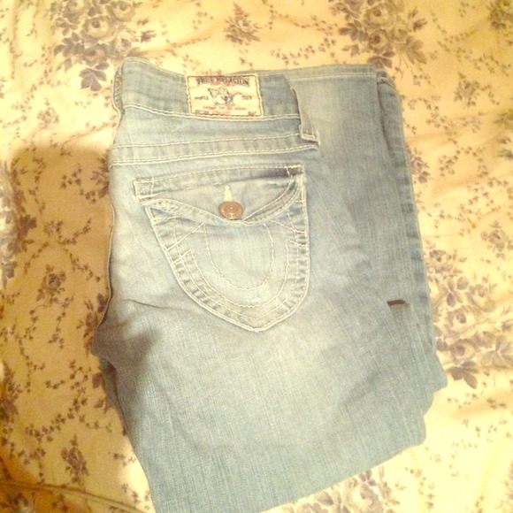 True religion light wash jeans