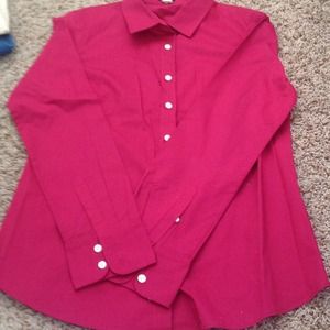 JCREW button down- magenta