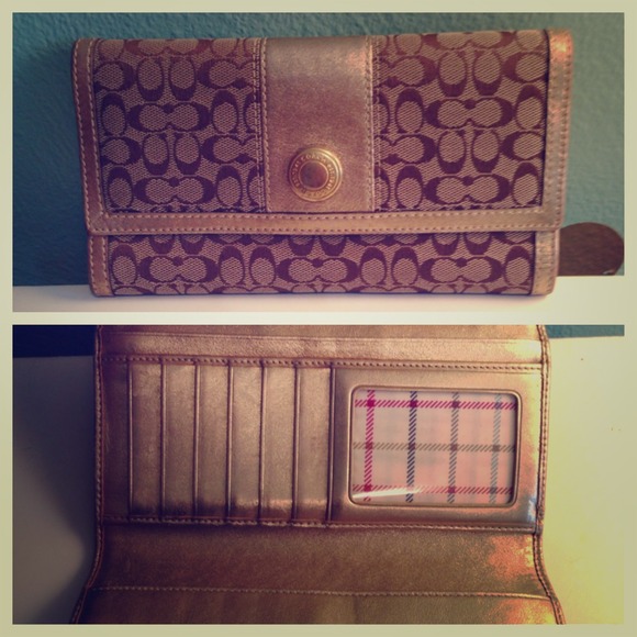 Gold Coach wallet