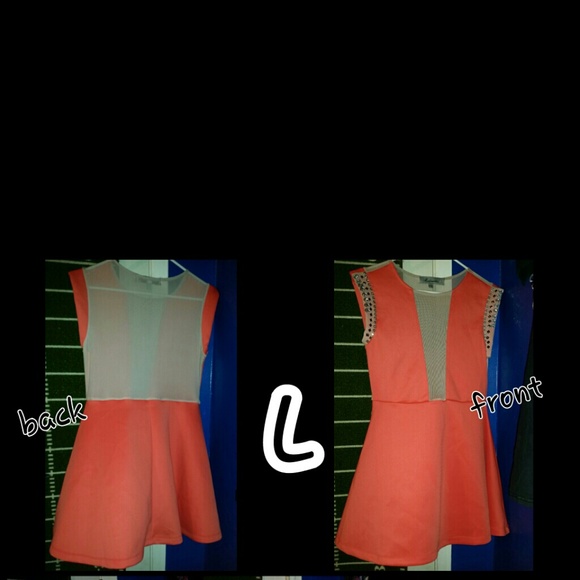 Coral dress