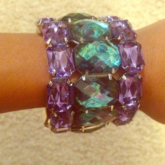 Peacock gemstone bracelet