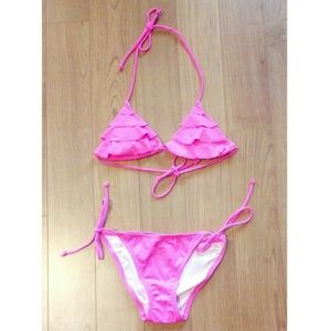 Victoria's Secret neon pink bikini
