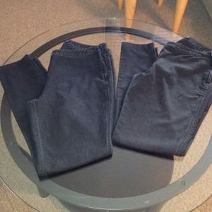 Black Jean, Jegging, no pockets 2  pairs