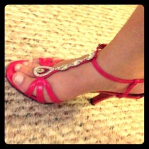Hot pink heels!