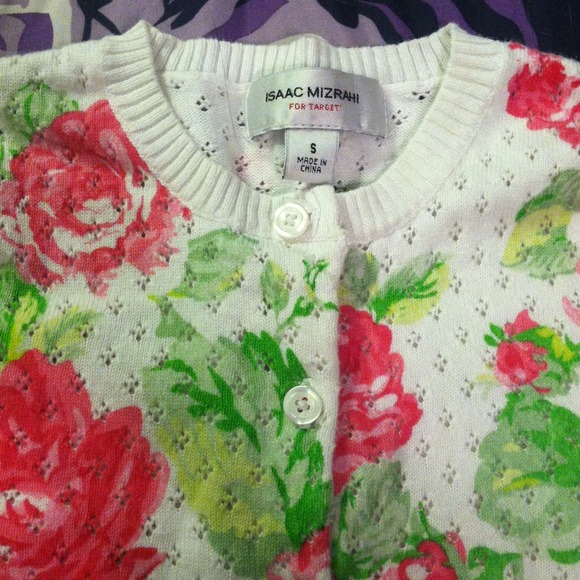 Isaac Mizrahi for Target Flower Cardi