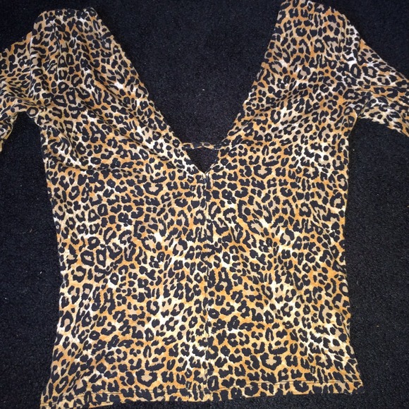 Urban outiftters sexy cheetah shirt