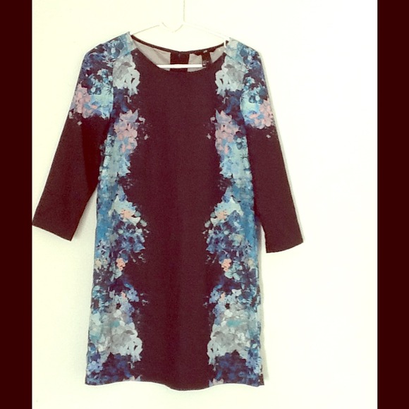 H&M mirrored floral tunic dress