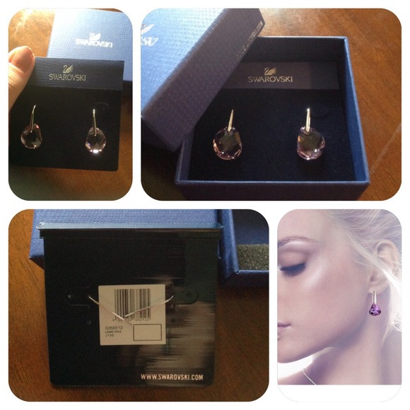 Gorgeous Swarovski Lunar Pierced drop earrings <3