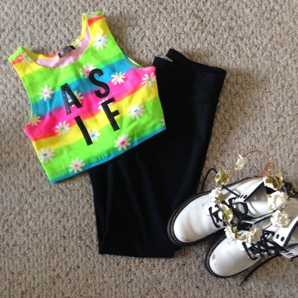 Forever 21 shiney stretch pants