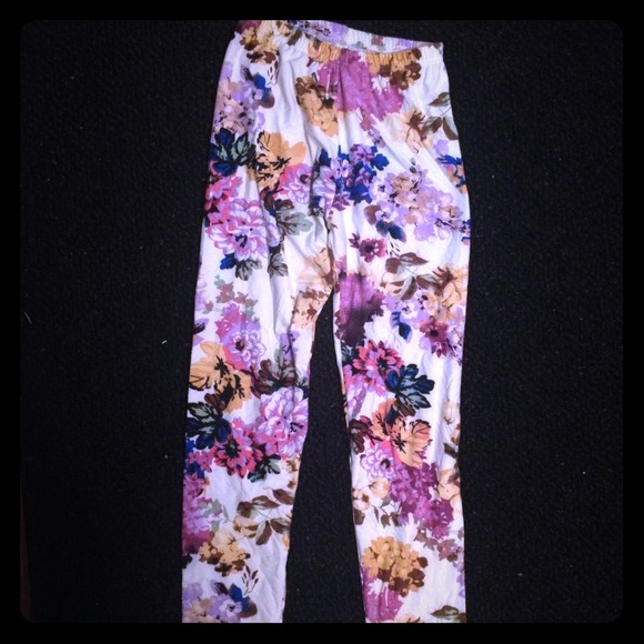Flowered leggings
