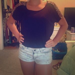 black cheetah shirt