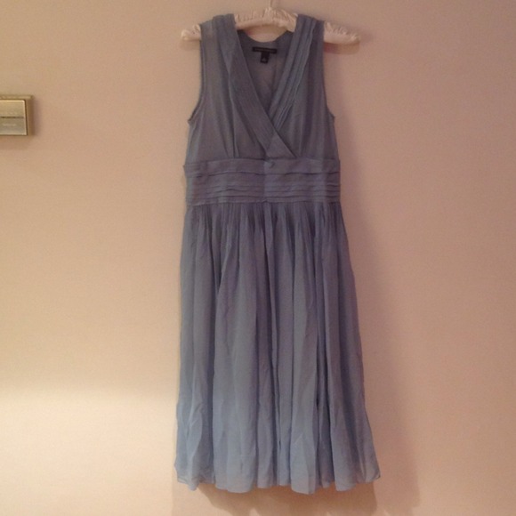 Light blue midi dress Banana Republic