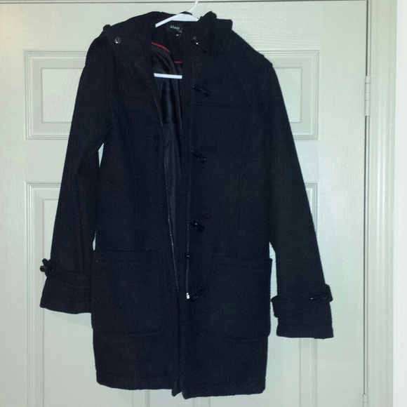 Brand new wool toggle coat with hood