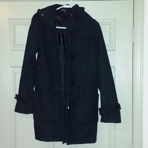 Brand new wool toggle coat with hood