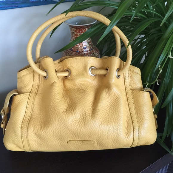cole haan yellow purse