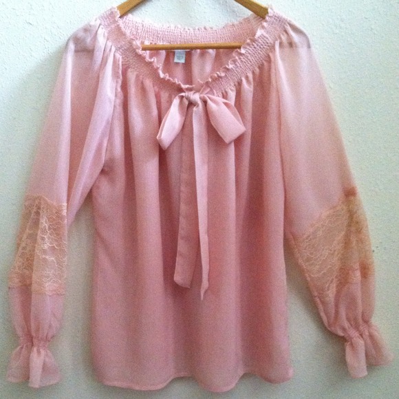 Boston Proper  lace blouse