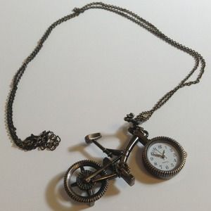 Bicycle Watch Necklace