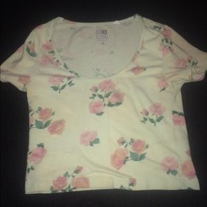 Pacsun floral crop top