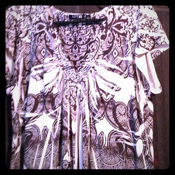 Long satin shirt black and white with sequins