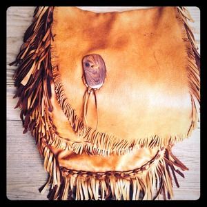 Handmade Beautiful butter soft tan leather bag