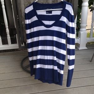 Navy striped sweater