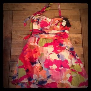SOLD ❤️ St. Watermark Halter Cocktail Dress