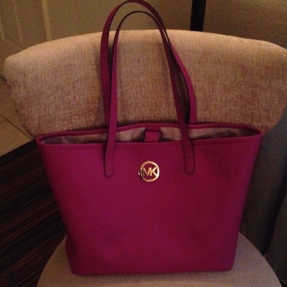 Purple Michael Kors tote
