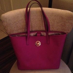 Purple Michael Kors tote