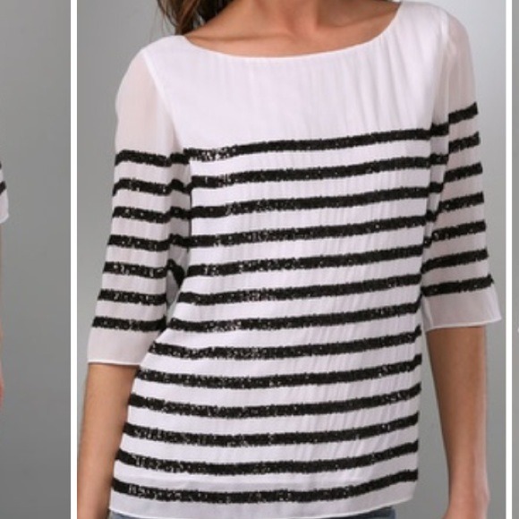 Alice + Olivia Samantha Sequin top - Picture 3 of 4