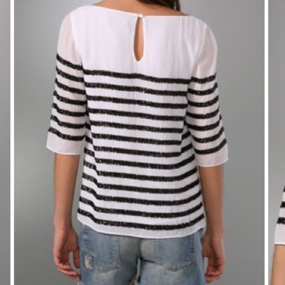 Alice + Olivia Samantha Sequin top - Picture 4 of 4