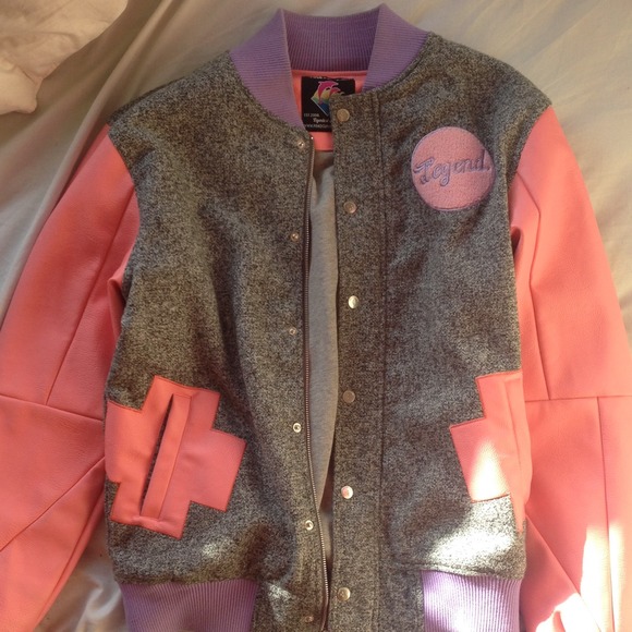 Men's Pink Dolphin letterman varsity