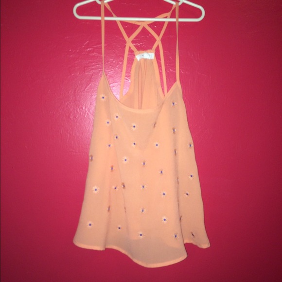 Pink spaghetti string top