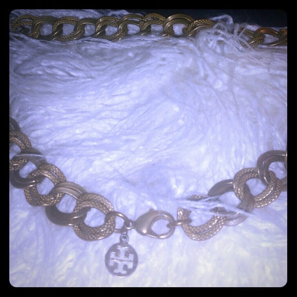 Tory Burch classic antique gold chain necklace