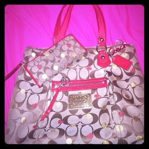 Authentic Coach Poppy Bag and matching wallet