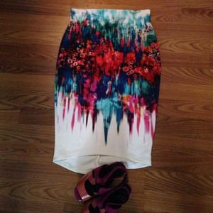 multicolor💙💛💜💚❤️bodycon skirt.